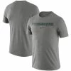Nike Men's Heathered Gray Michigan State Spartans Essential Wordmark T-Shirt