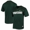Nike Men's Green Michigan State Spartans Vapor Untouchable Elite Full-Button Replica Baseball Jersey
