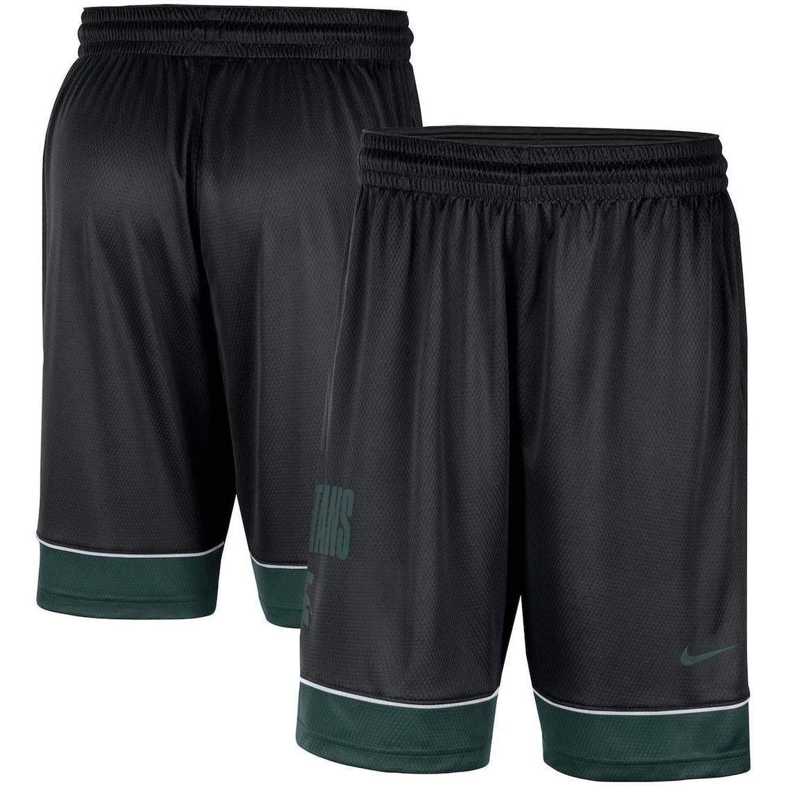 Men's Nike Black Michigan State Spartans Fast Break Performance Shorts 2 Men's Nike Black Michigan State Spartans Fast Break Performance Shorts - Image 2