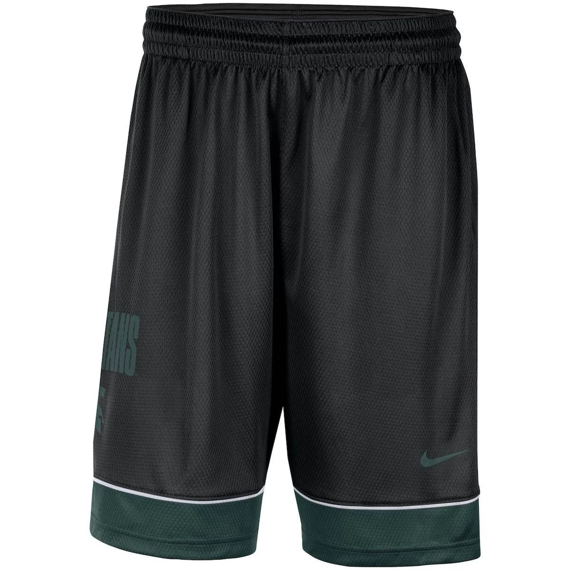 Men's Nike Black Michigan State Spartans Fast Break Performance Shorts 3 Men's Nike Black Michigan State Spartans Fast Break Performance Shorts - Image 3