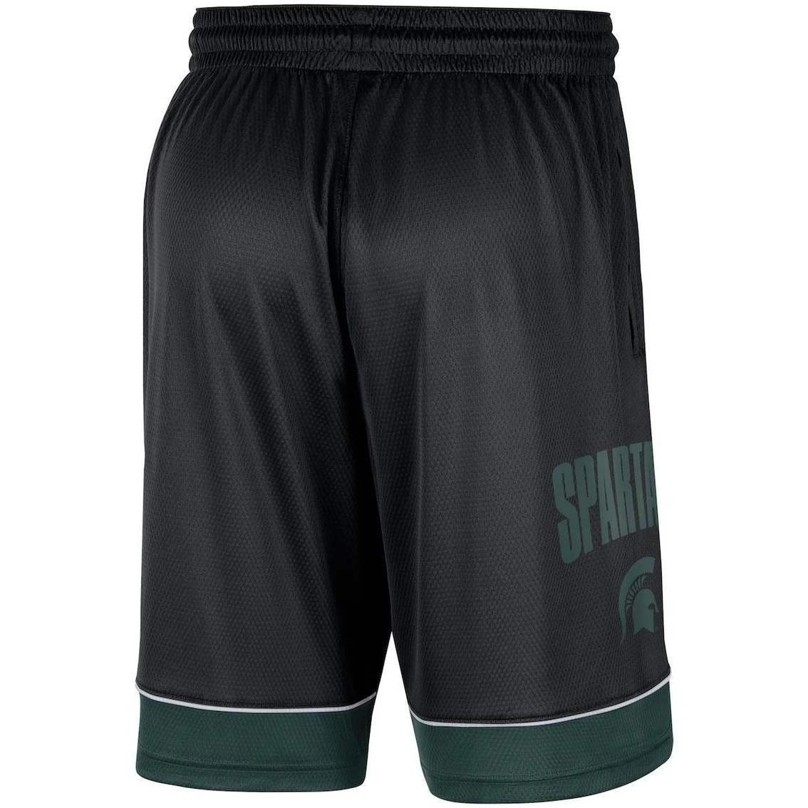 Men's Nike Black Michigan State Spartans Fast Break Performance Shorts 4 Men's Nike Black Michigan State Spartans Fast Break Performance Shorts - Image 4