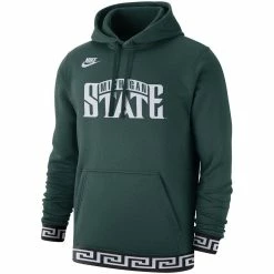 Nike Men's Green Michigan State Spartans Retro Pullover Hoodie -Nike Sales DSCO1136774561 2041 ALT2
