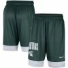 Men's Nike Green/White Michigan State Spartans Fast Break Shorts
