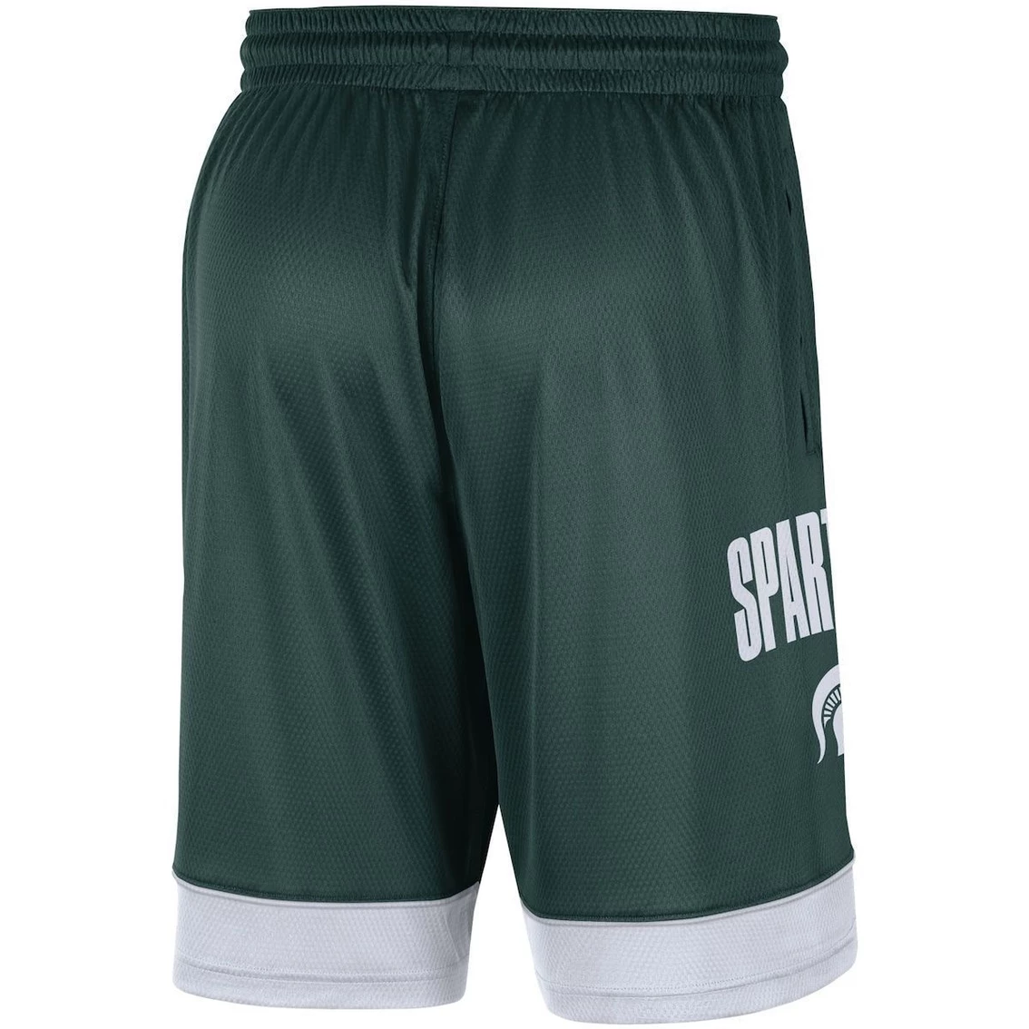 Men's Nike Green/White Michigan State Spartans Fast Break Shorts 4 Men's Nike Green/White Michigan State Spartans Fast Break Shorts - Image 4