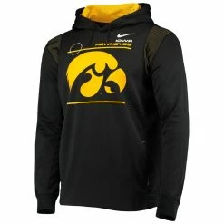 Nike Men's Black Iowa Hawkeyes 2021 Team Sideline Performance Pullover Hoodie -Nike Sales DSCO1136775193 1007 ALT2