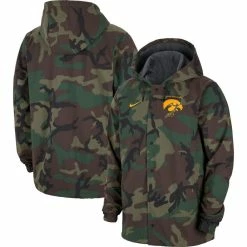 Men's Nike Camo Iowa Hawkeyes Full-Snap Hoodie Jacket