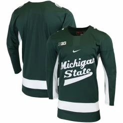 Nike Men's Green Michigan State Spartans Replica College Hockey Jersey