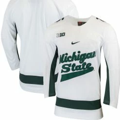 Nike Men's White Michigan State Spartans Replica College Hockey Jersey