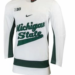 Nike Men's White Michigan State Spartans Replica College Hockey Jersey -Nike Sales DSCO1136779517 3550 ALT2