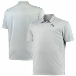 Nike Sales 7 Nike Men's Heathered Gray Michigan State Spartans Big & Tall Performance Polo