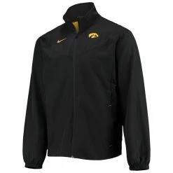 Nike Men's Black Iowa Hawkeyes 2021 Sideline Full-Zip Jacket -Nike Sales DSCO1137269861 1007 ALT2