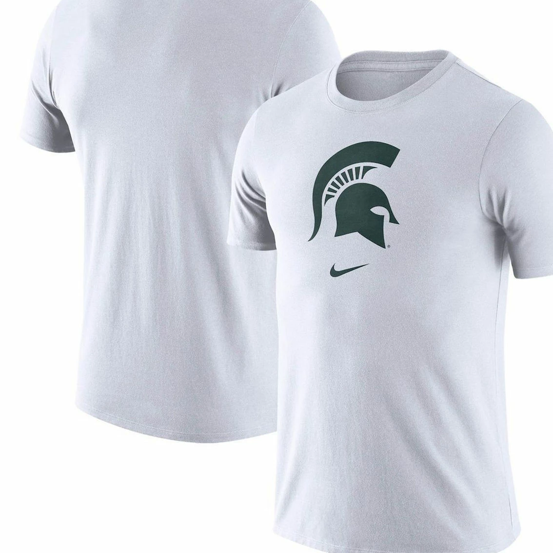 Nike Men's White Michigan State Spartans Essential Logo T-Shirt 1 Nike Men's White Michigan State Spartans Essential Logo T-Shirt