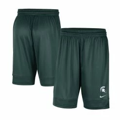 Men's Nike Green Michigan State Spartans Fast Break Team Performance Shorts