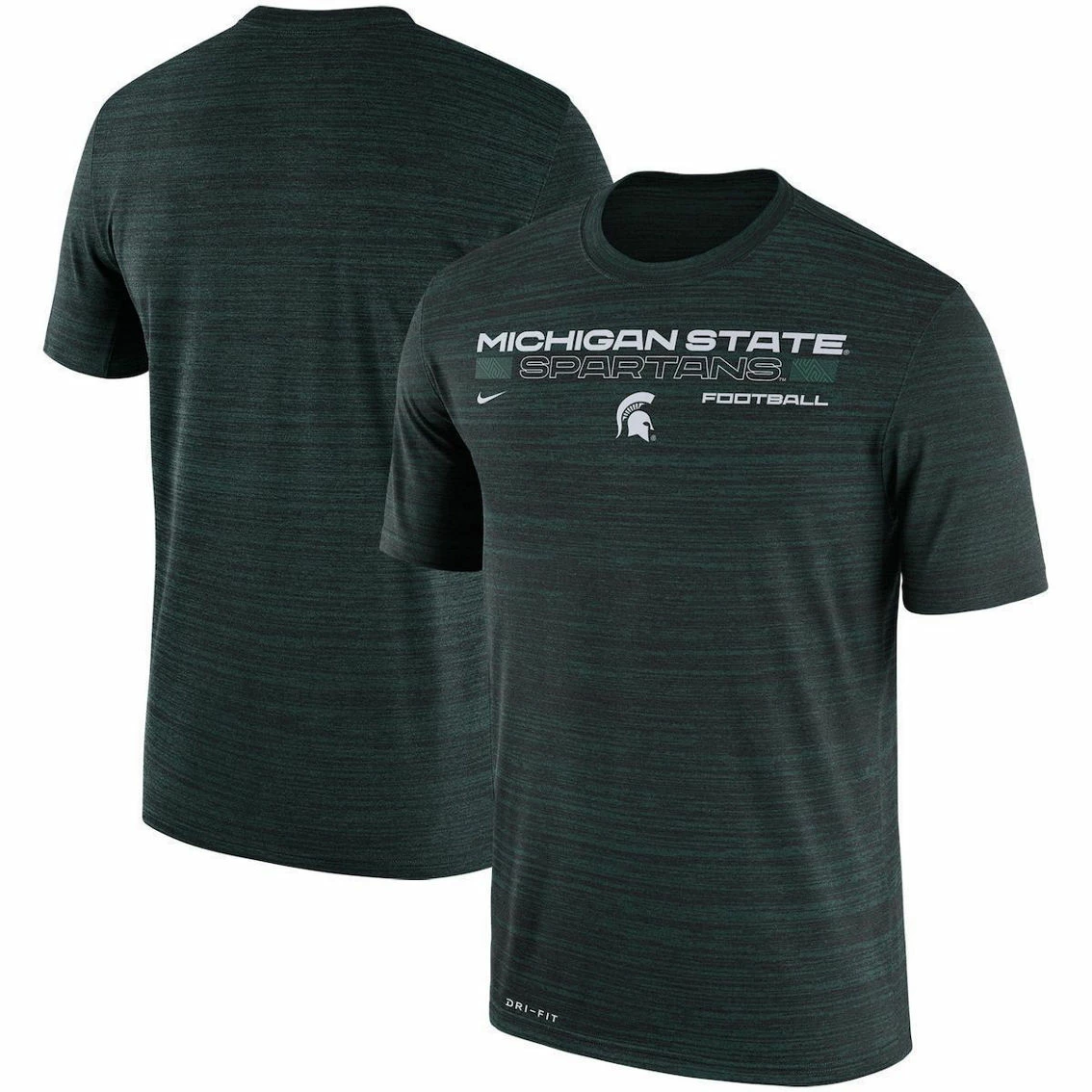 Nike Men's Green Michigan State Spartans Team Velocity Legend Performance T-Shirt 2 Nike Men's Green Michigan State Spartans Team Velocity Legend Performance T-Shirt - Image 2