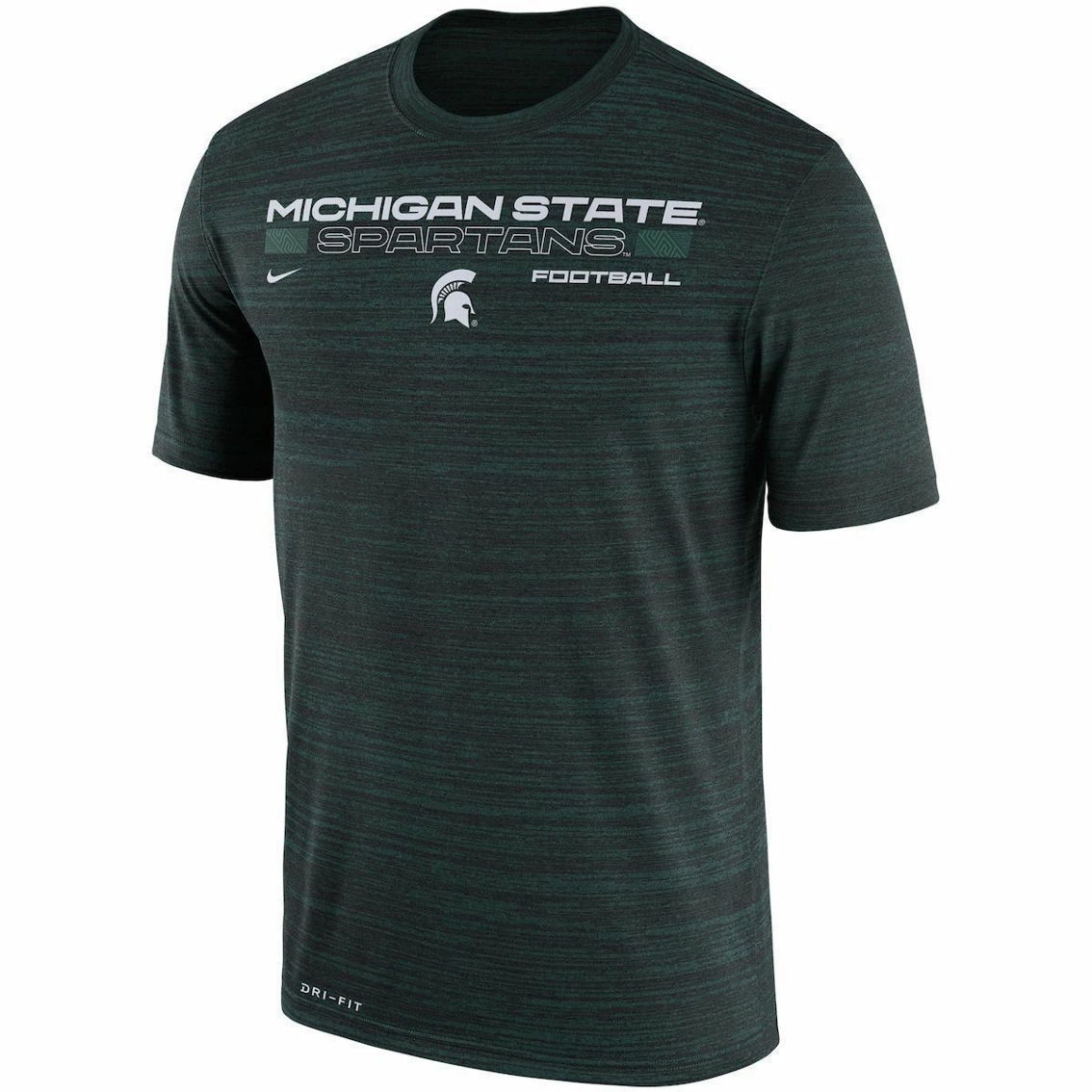 Nike Men's Green Michigan State Spartans Team Velocity Legend Performance T-Shirt 3 Nike Men's Green Michigan State Spartans Team Velocity Legend Performance T-Shirt - Image 3