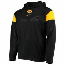 Men's Nike Black Iowa Hawkeyes Sideline Jersey Pullover Hoodie -Nike Sales DSCO1137750136 1007 ALT2