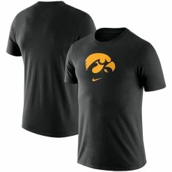 Nike Men's Black Iowa Hawkeyes Essential Logo T-Shirt