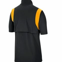 Nike Men's Black Iowa Hawkeyes Coach Short Sleeve Quarter-Zip Jacket -Nike Sales DSCO1138396345 1007 ALT3