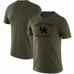 Nike Men's Olive Kentucky Wildcats Stencil Arch Performance T-Shirt