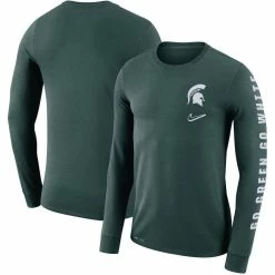 Nike Men's Green Michigan State Spartans Local Mantra Performance Long Sleeve T-Shirt