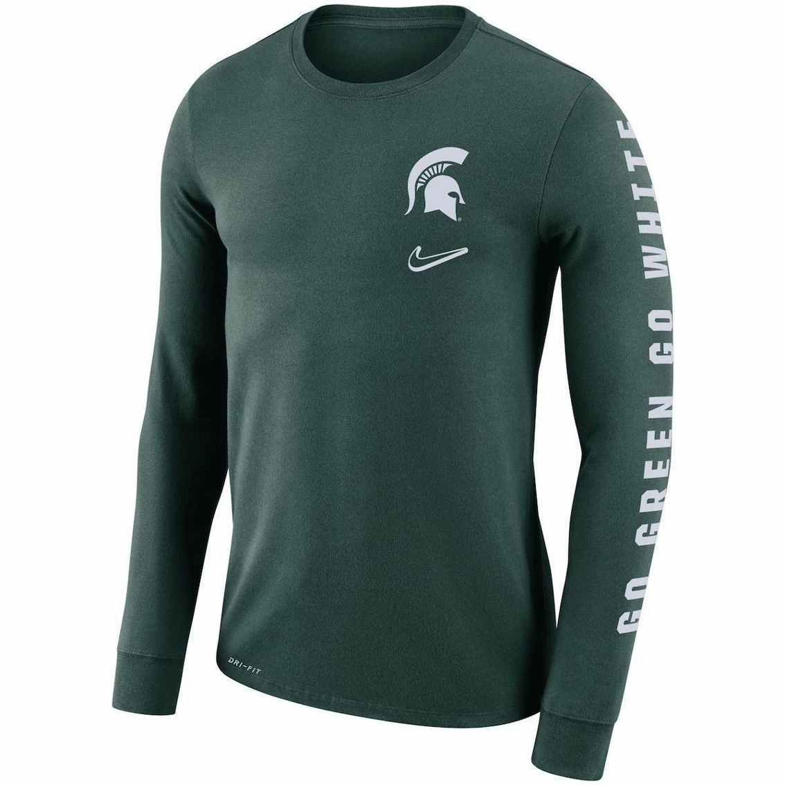 Nike Men's Green Michigan State Spartans Local Mantra Performance Long Sleeve T-Shirt 3 Nike Men's Green Michigan State Spartans Local Mantra Performance Long Sleeve T-Shirt - Image 3