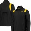 Men's Nike Black Iowa Hawkeyes 2021 Team Coach Quarter-Zip Jacket
