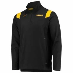 Men's Nike Black Iowa Hawkeyes 2021 Team Coach Quarter-Zip Jacket -Nike Sales DSCO1140228500 1007 ALT2