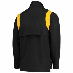 Men's Nike Black Iowa Hawkeyes 2021 Team Coach Quarter-Zip Jacket -Nike Sales DSCO1140228500 1007 ALT3