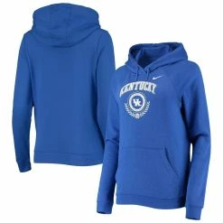 Nike Women's Royal Kentucky Wildcats Varsity Fleece Tri-Blend Raglan Pullover Hoodie