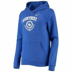 Nike Women's Royal Kentucky Wildcats Varsity Fleece Tri-Blend Raglan Pullover Hoodie -Nike Sales DSCO1140229331 1350 ALT2