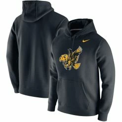 Nike Men's Black Iowa Hawkeyes Vintage School Logo Pullover Hoodie