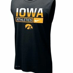 Nike Men's Black Iowa Hawkeyes Wordmark Drop Legend Performance Tank Top -Nike Sales DSCO1140477906 1007 ALT2