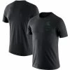 Nike Men's Black Michigan State Spartans Logo Stack Legend Performance T-Shirt
