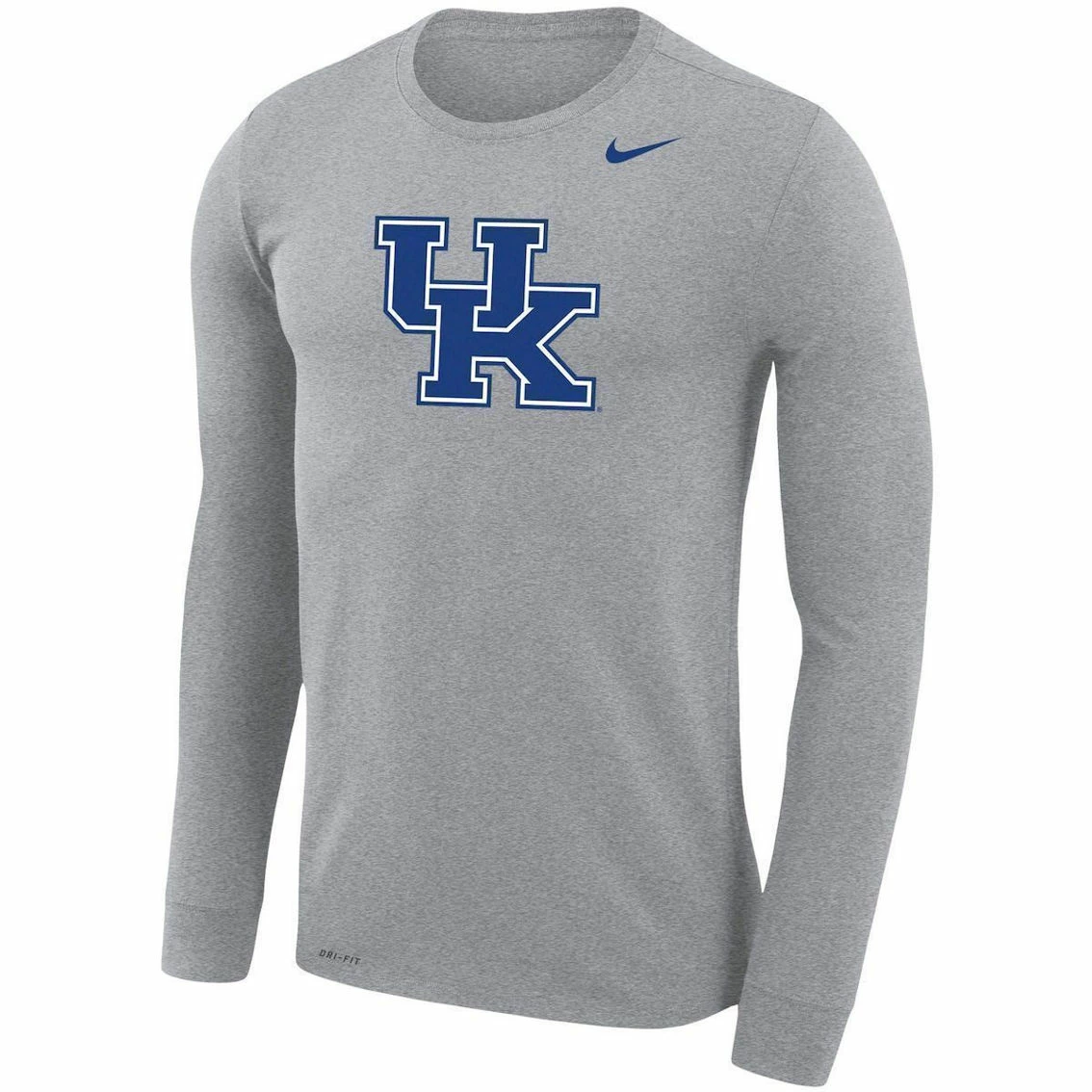 Nike Men's Heathered Gray Kentucky Wildcats School Logo Legend Performance Long Sleeve T-Shirt 3 Nike Men's Heathered Gray Kentucky Wildcats School Logo Legend Performance Long Sleeve T-Shirt - Image 3