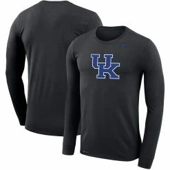 Nike Men's Black Kentucky Wildcats School Logo Legend Performance Long Sleeve T-Shirt