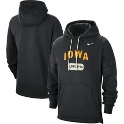 Nike Men's Black Iowa Hawkeyes Team Arch Fan Pullover Hoodie
