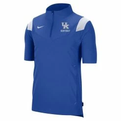 Nike Men's Royal Kentucky Wildcats Coach Short Sleeve Quarter-Zip Jacket -Nike Sales DSCO1145086548 1350 ALT2