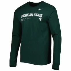 Nike Men's Green Michigan State Spartans Team Practice Performance Long Sleeve T-Shirt -Nike Sales DSCO1145452280 2041 ALT2