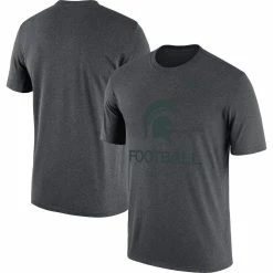 Nike Men's Heathered Charcoal Michigan State Spartans Team Football Legend T-Shirt