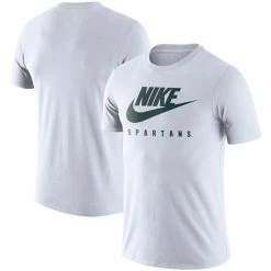 Nike Men's White Michigan State Spartans Essential Futura T-Shirt