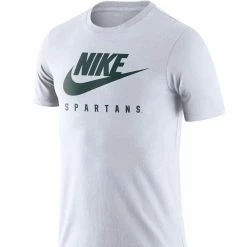 Nike Men's White Michigan State Spartans Essential Futura T-Shirt -Nike Sales DSCO1146145447 3550 ALT2