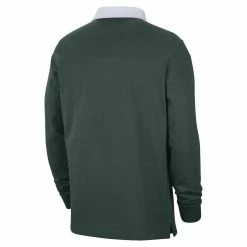 Nike Men's Green Michigan State Spartans Striped Long Sleeve Polo -Nike Sales DSCO1146146202 2041 ALT3