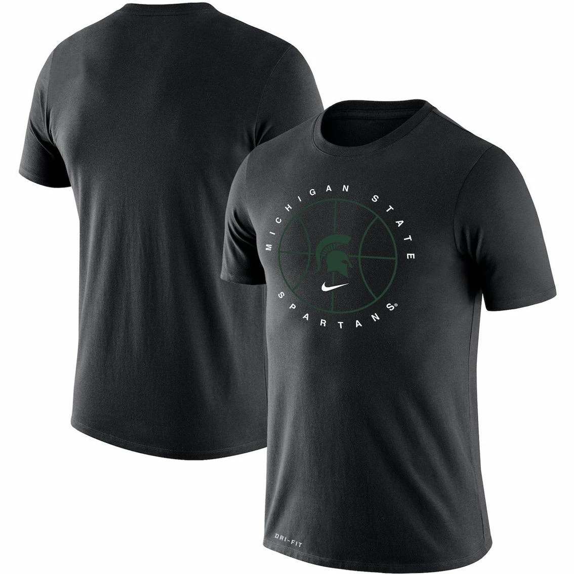 Nike Men's Black Michigan State Spartans Basketball Icon Legend Performance T-Shirt 2 Nike Men's Black Michigan State Spartans Basketball Icon Legend Performance T-Shirt - Image 2
