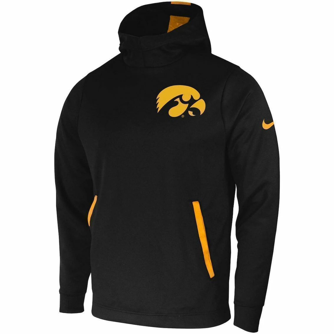 Nike Men's Black Iowa Hawkeyes 2-Hit Performance Pullover Hoodie 3 Nike Men's Black Iowa Hawkeyes 2-Hit Performance Pullover Hoodie - Image 3