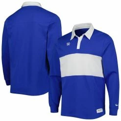 Nike Men's Royal Kentucky Wildcats Striped Long Sleeve Polo