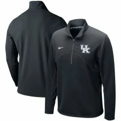 Nike Men's Black Kentucky Wildcats Primary Logo Training Performance Quarter-Zip Jacket