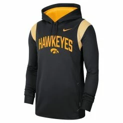 Nike Men's Black Iowa Hawkeyes 2022 Game Day Sideline Performance Pullover Hoodie -Nike Sales DSCO1148300596 1007 ALT2