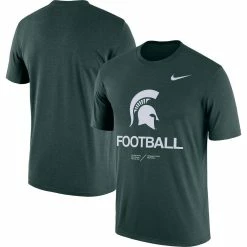 Nike Men's Heathered Green Michigan State Spartans Team Football Legend T-Shirt