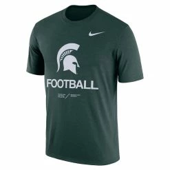 Nike Men's Heathered Green Michigan State Spartans Team Football Legend T-Shirt -Nike Sales DSCO1148300648 2041 ALT2