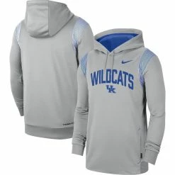 Nike Men's Gray Kentucky Wildcats 2022 Game Day Sideline Performance Pullover Hoodie